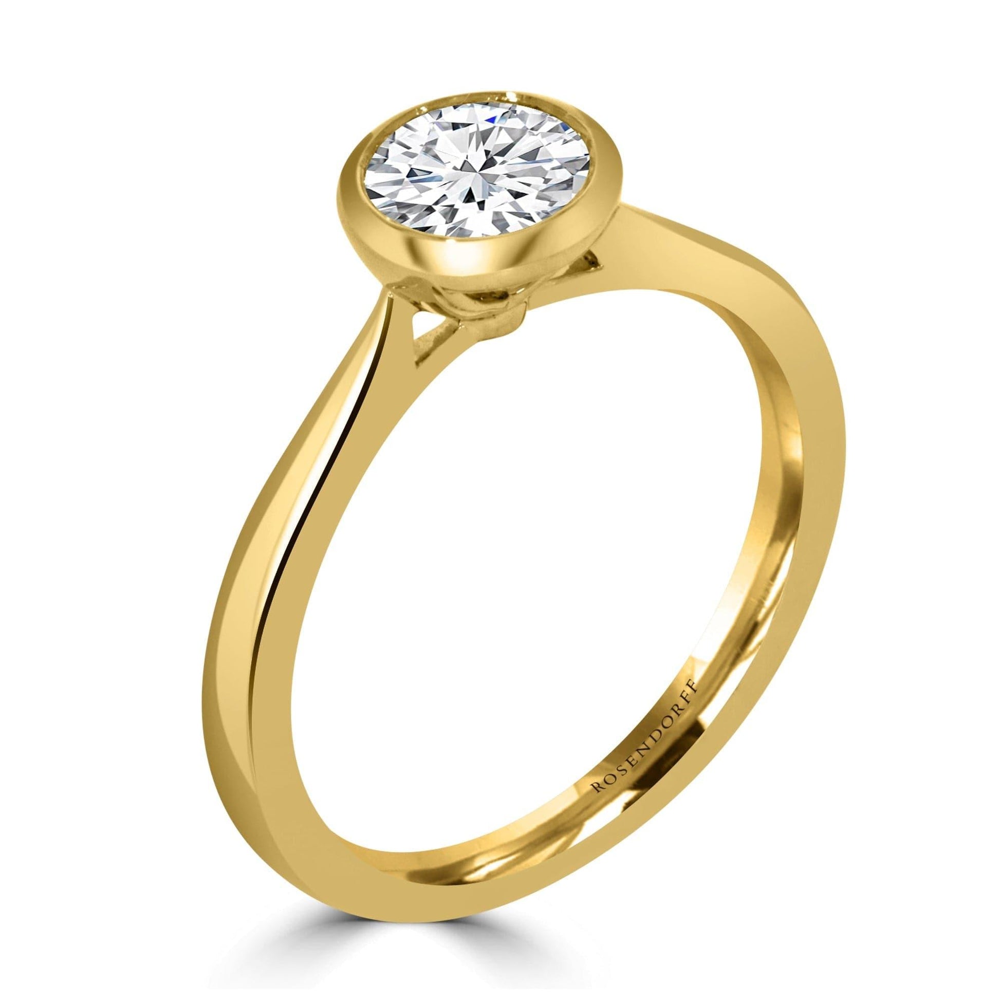 Bezel Diamond Engagement Ring - Rosendorff Diamond Jewellers