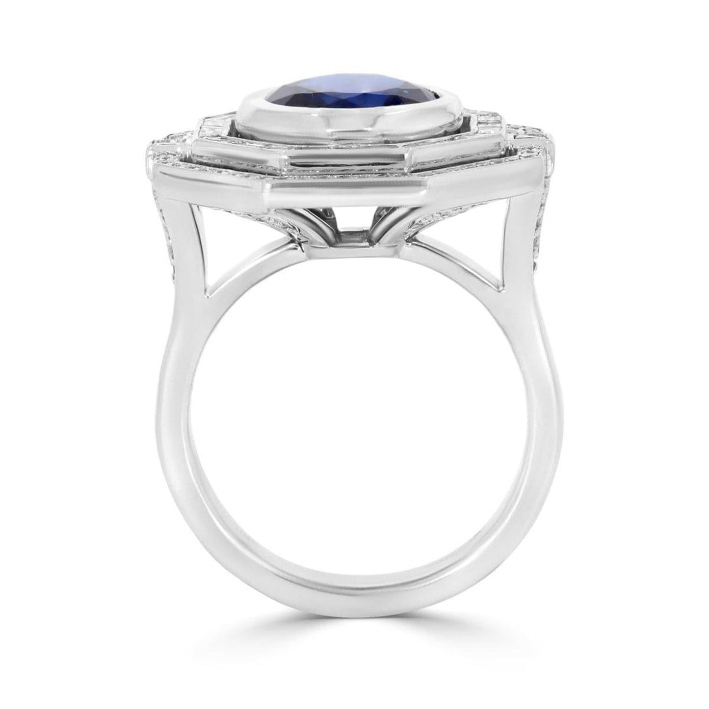Art Deco Sapphire & Diamond Ring - Rosendorff Diamond Jewellers