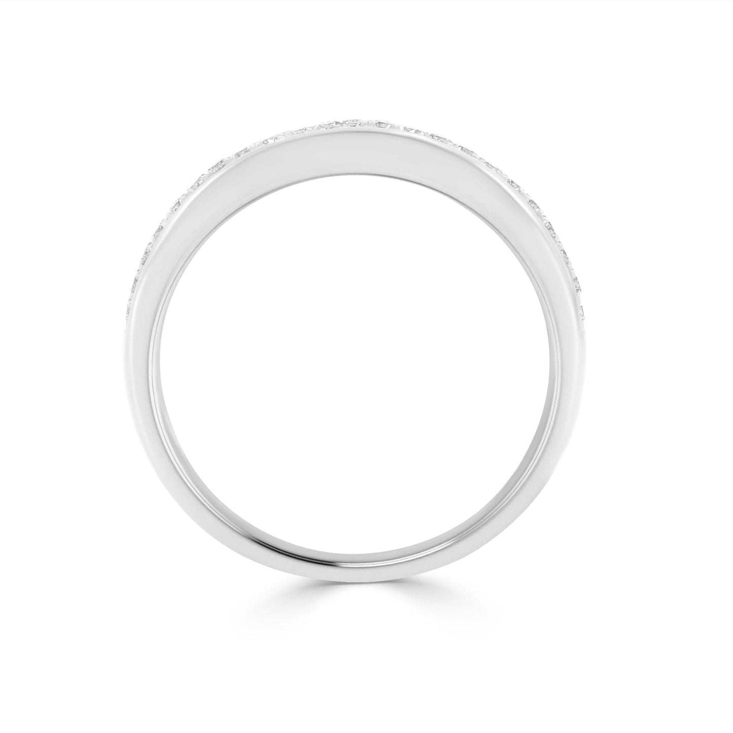 Pave 0.15ct Diamond Band in White Gold - Rosendorff Diamond Jewellers