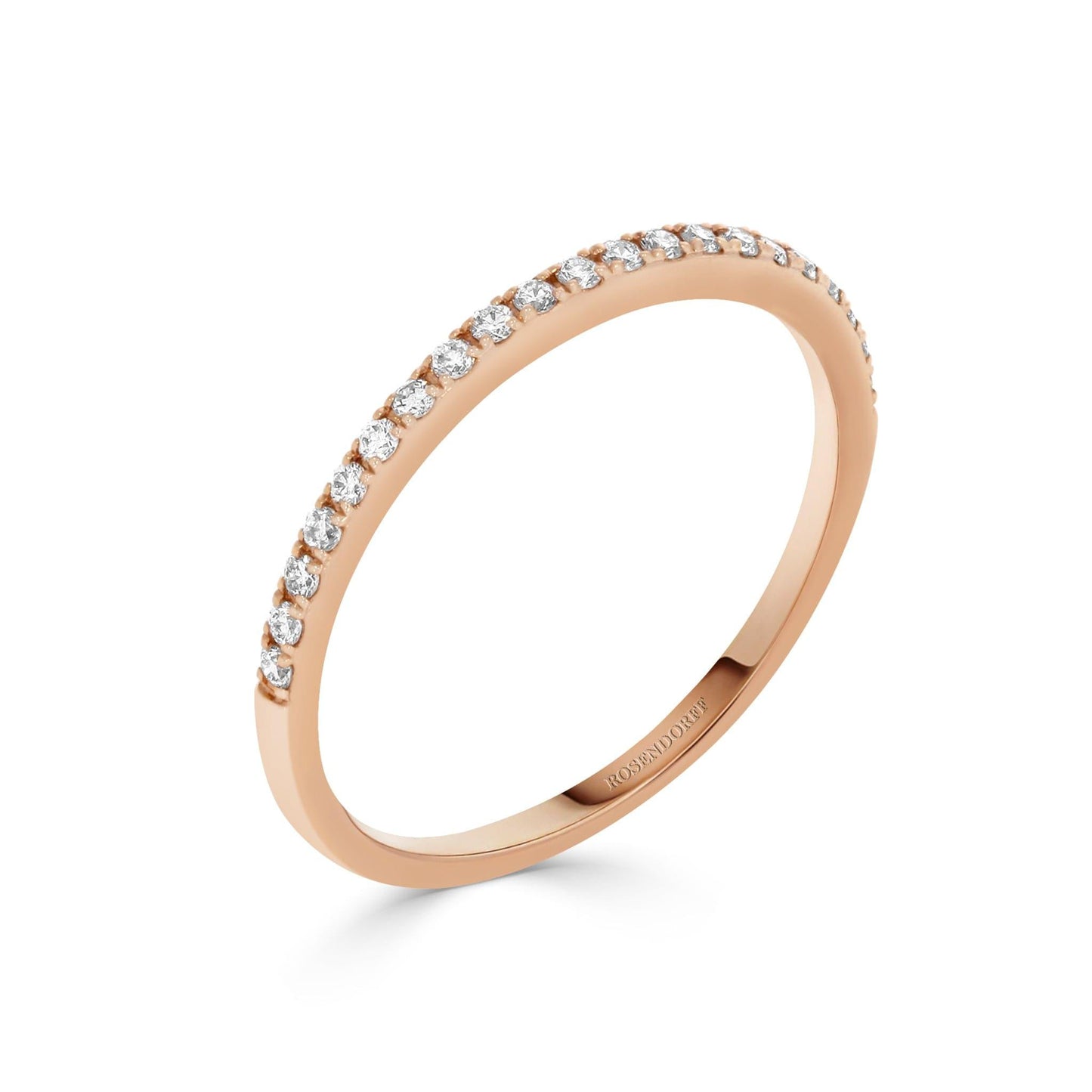 Claw Set 0.14ct Diamond Ring in Rose Gold - Rosendorff Diamond Jewellers