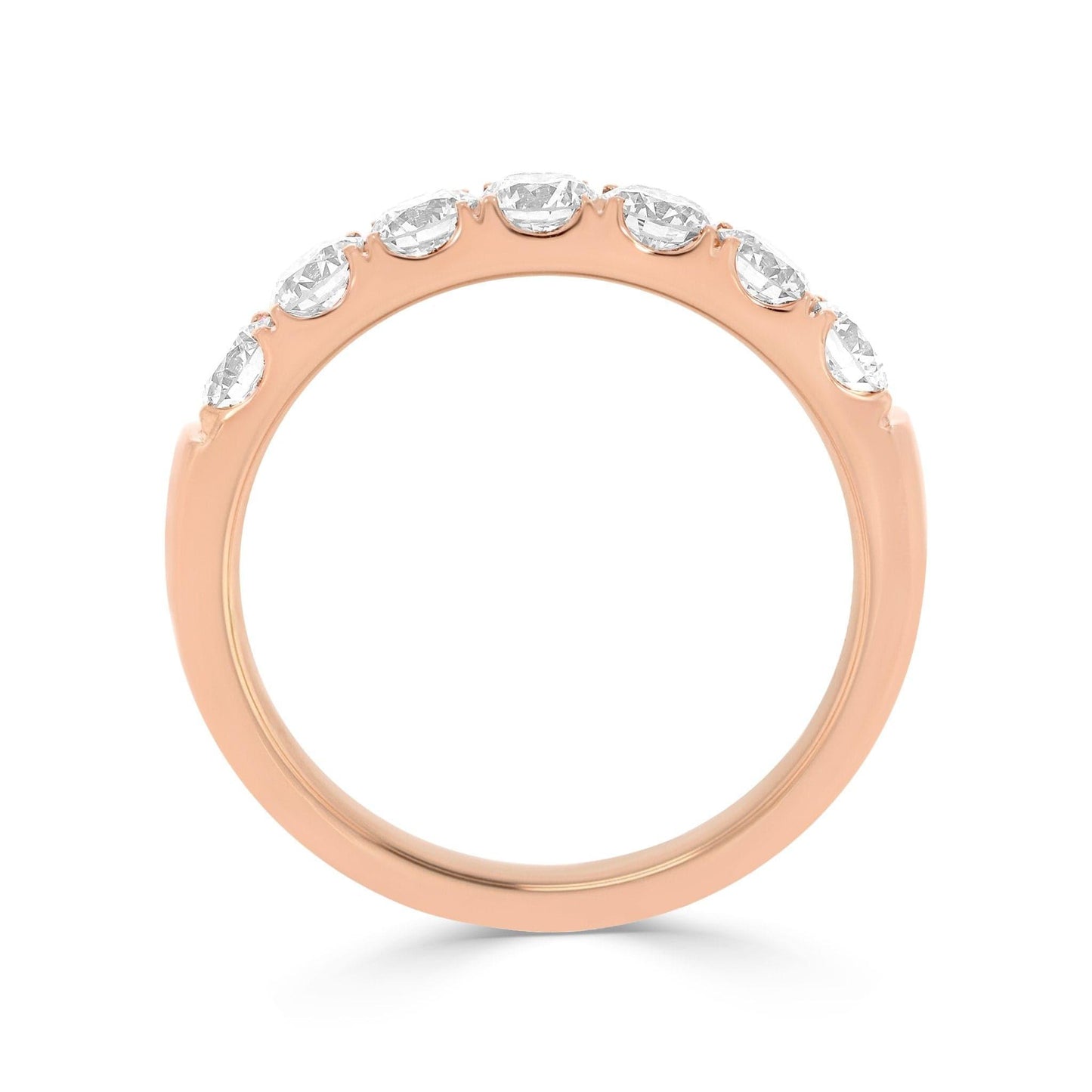 Scalloped 0.95ct Diamond Band in Rose Gold - Rosendorff Diamond Jewellers