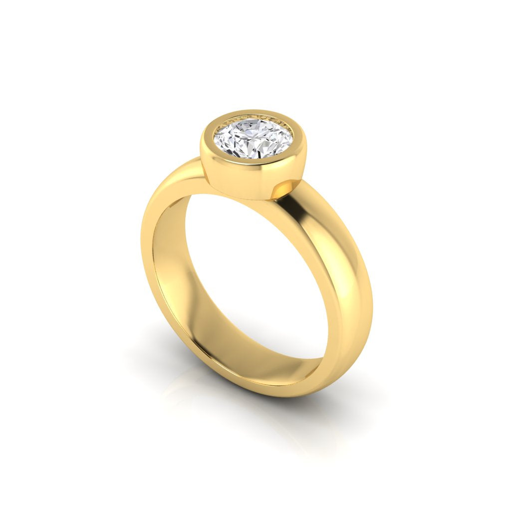 Megan Brilliant diamond Bezel Ring
