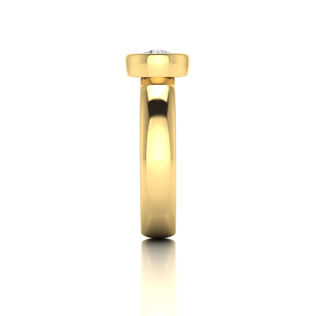Megan Brilliant diamond Bezel Ring
