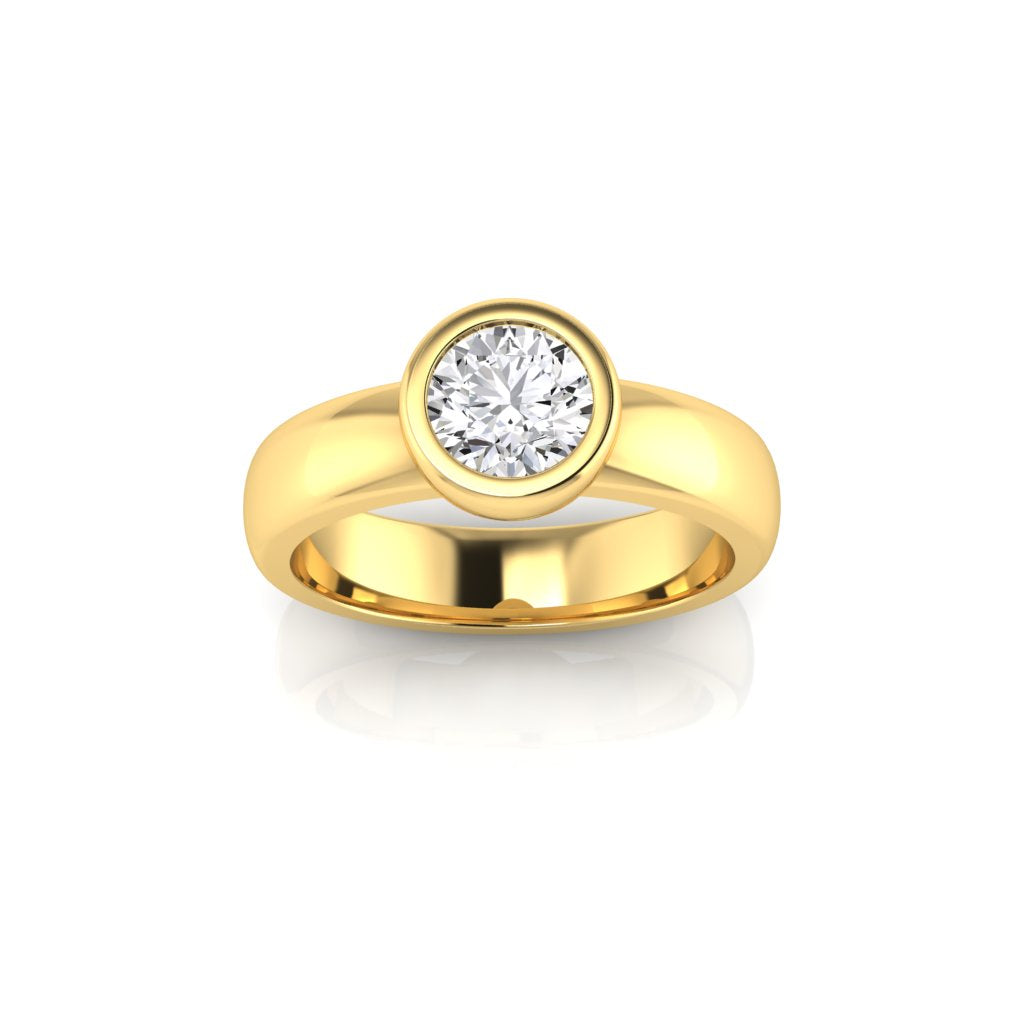 Megan Brilliant diamond Bezel Ring