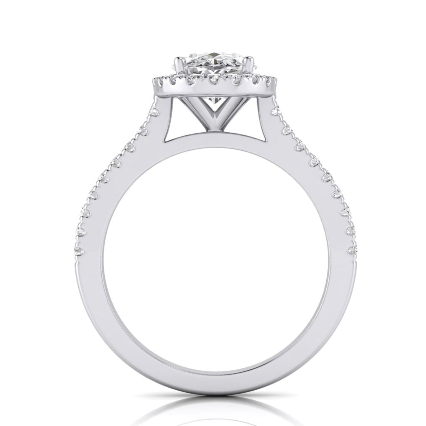 Freya Oval Diamond Halo Ring