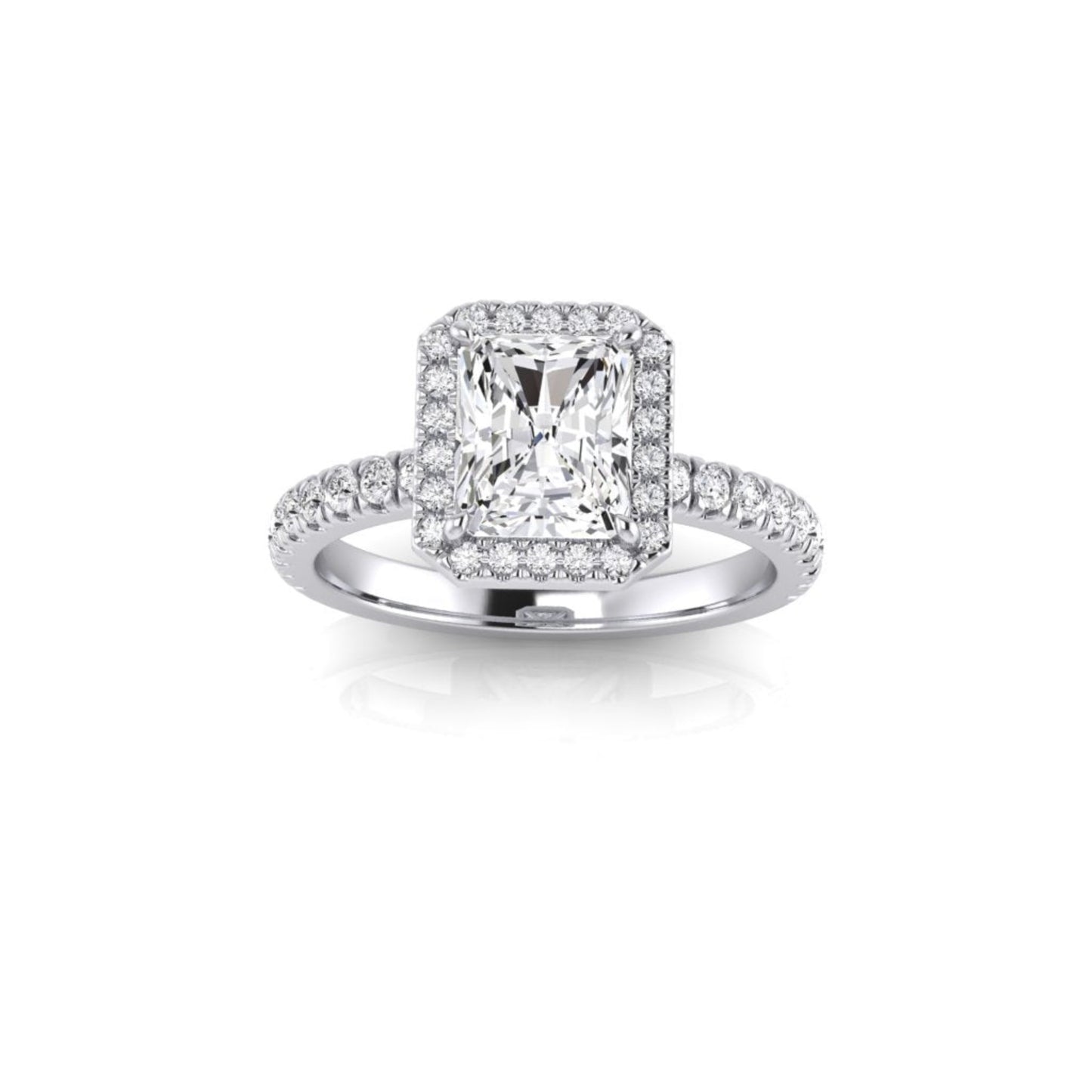 Talia Radiant Diamond Halo Ring