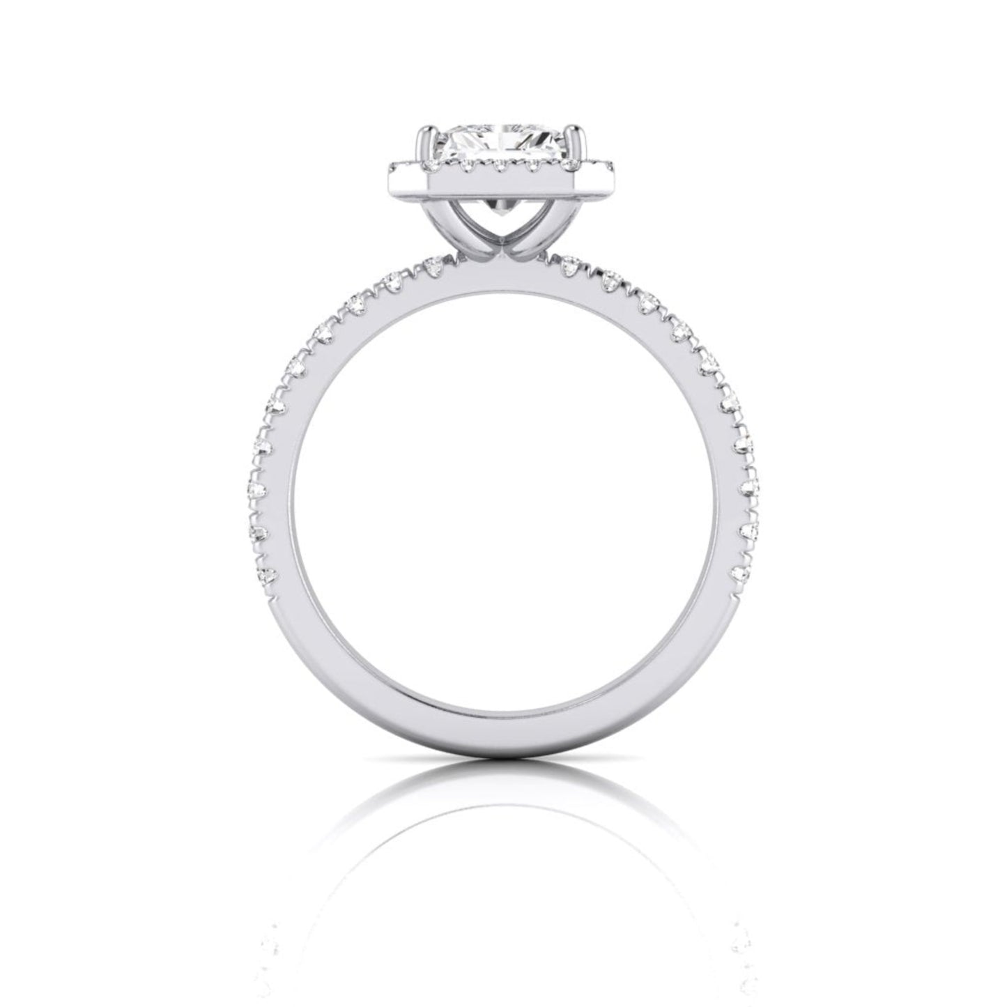 Talia Radiant Diamond Halo Ring