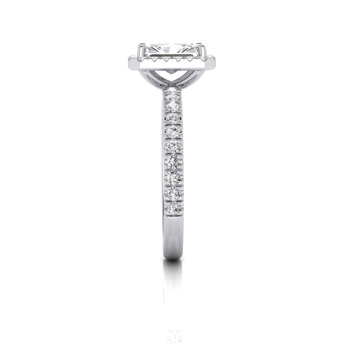 Talia Radiant Diamond Halo Ring