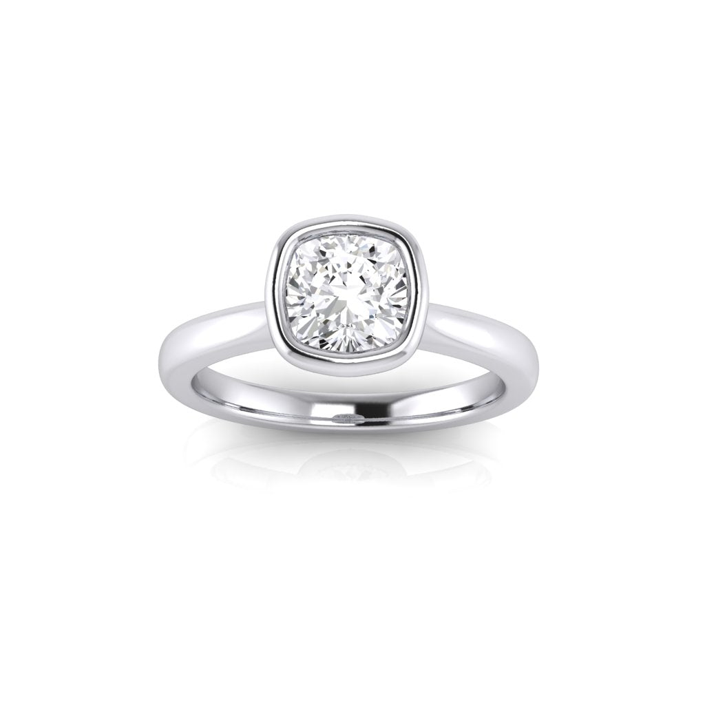 Kasia Cushion Diamond Solitaire Ring