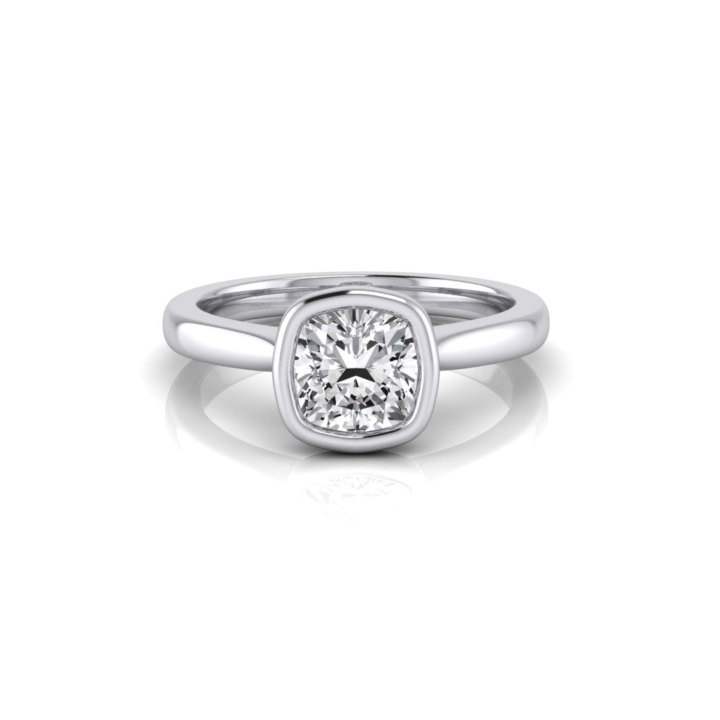 Kasia Cushion Diamond Solitaire Ring