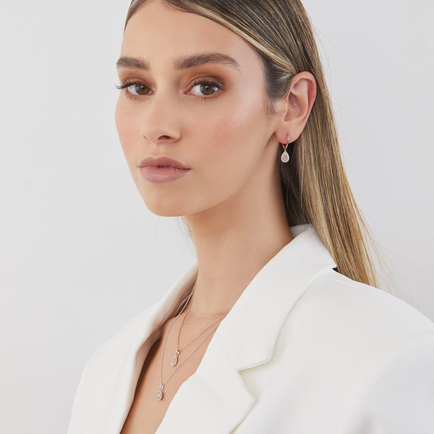 Eminence Pinks Diamond Pear Earrings - Rosendorff Diamond Jewellers