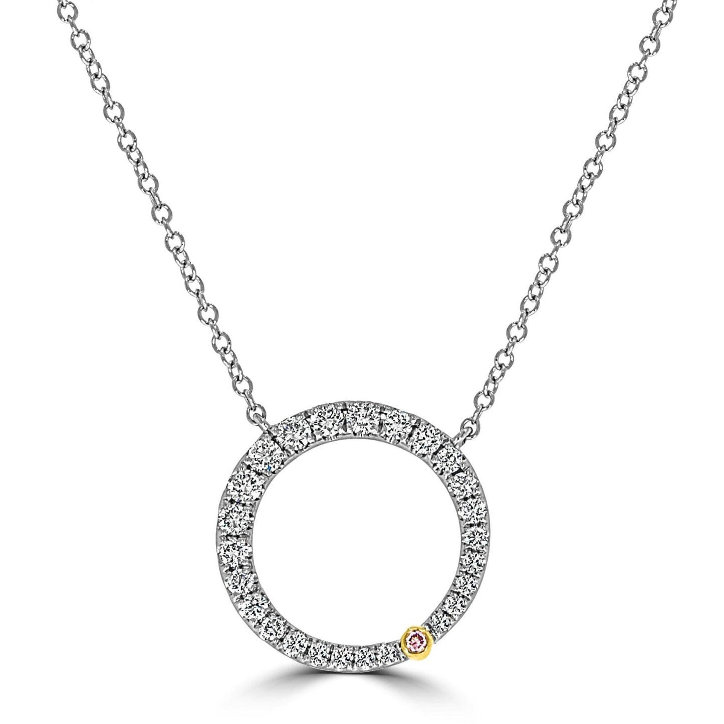 Pink Circle of Life Diamond Pendant - Rosendorff Diamond Jewellers