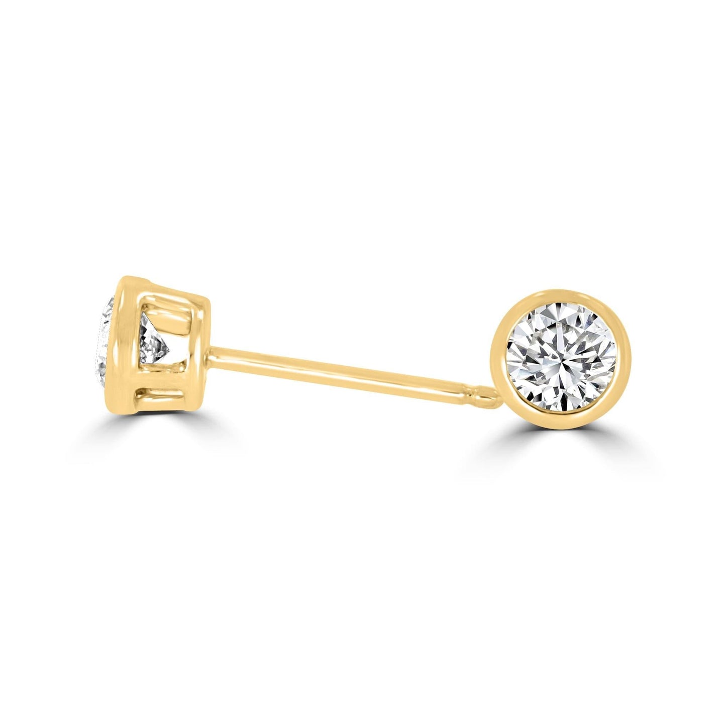 Bezel Diamond 0.60tcw Earrings