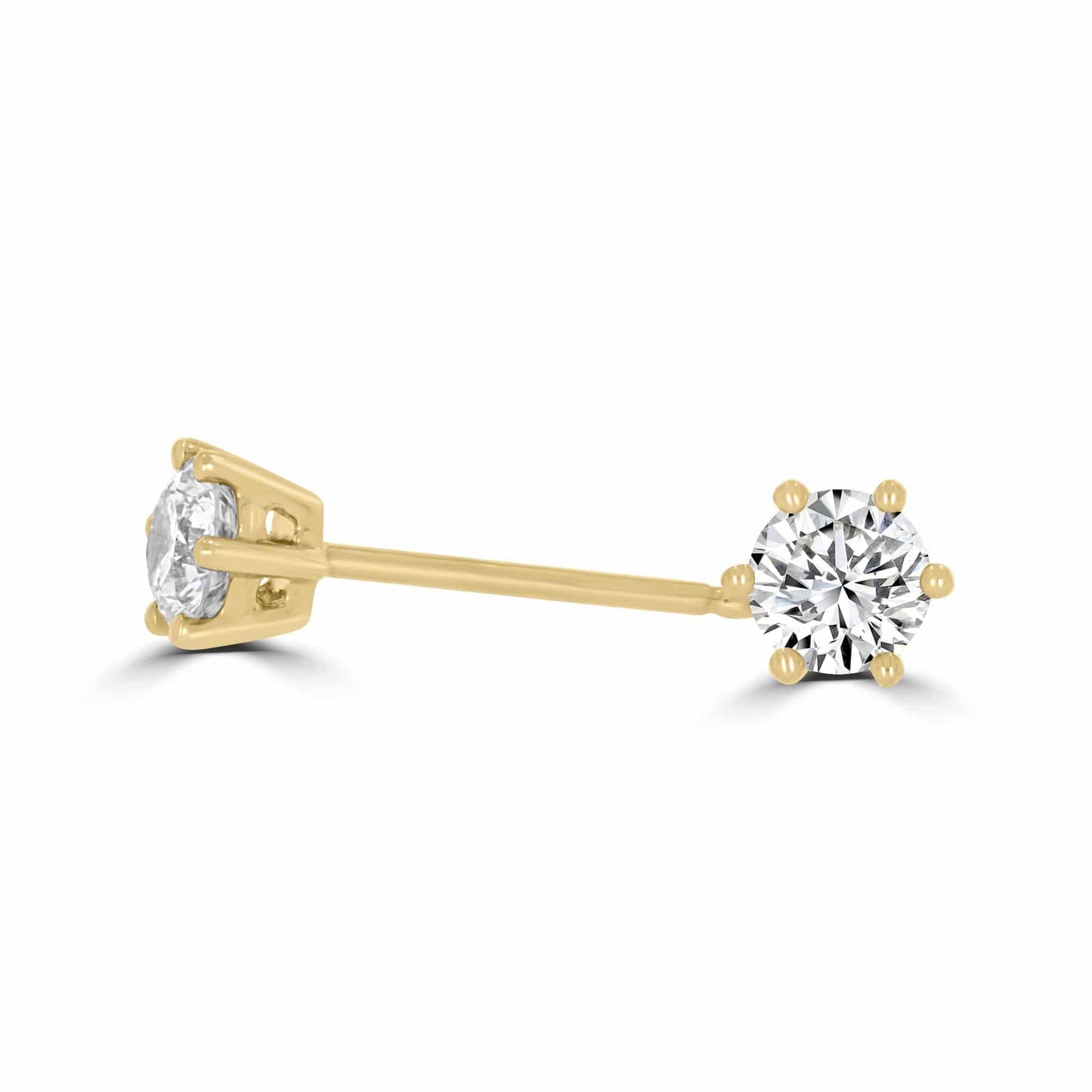 Timeless Diamond 0.50tcw 6 Claw Earrings