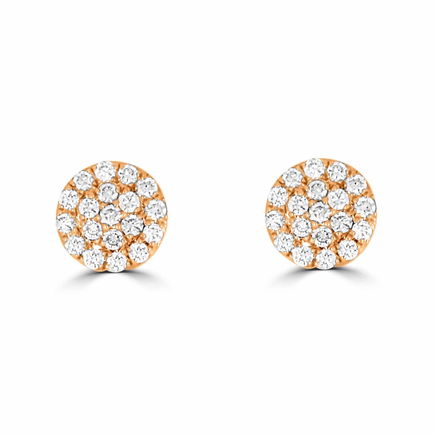 Diamond Cluster Stud Earrings