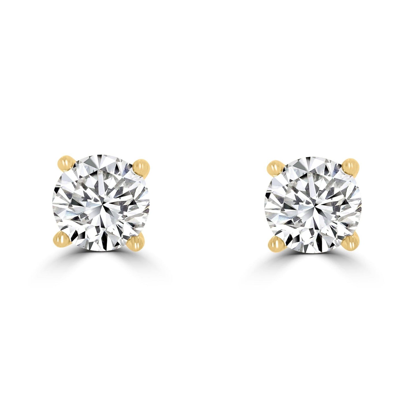 Timeless Diamond 1.00tcw 4 Claw Earrings