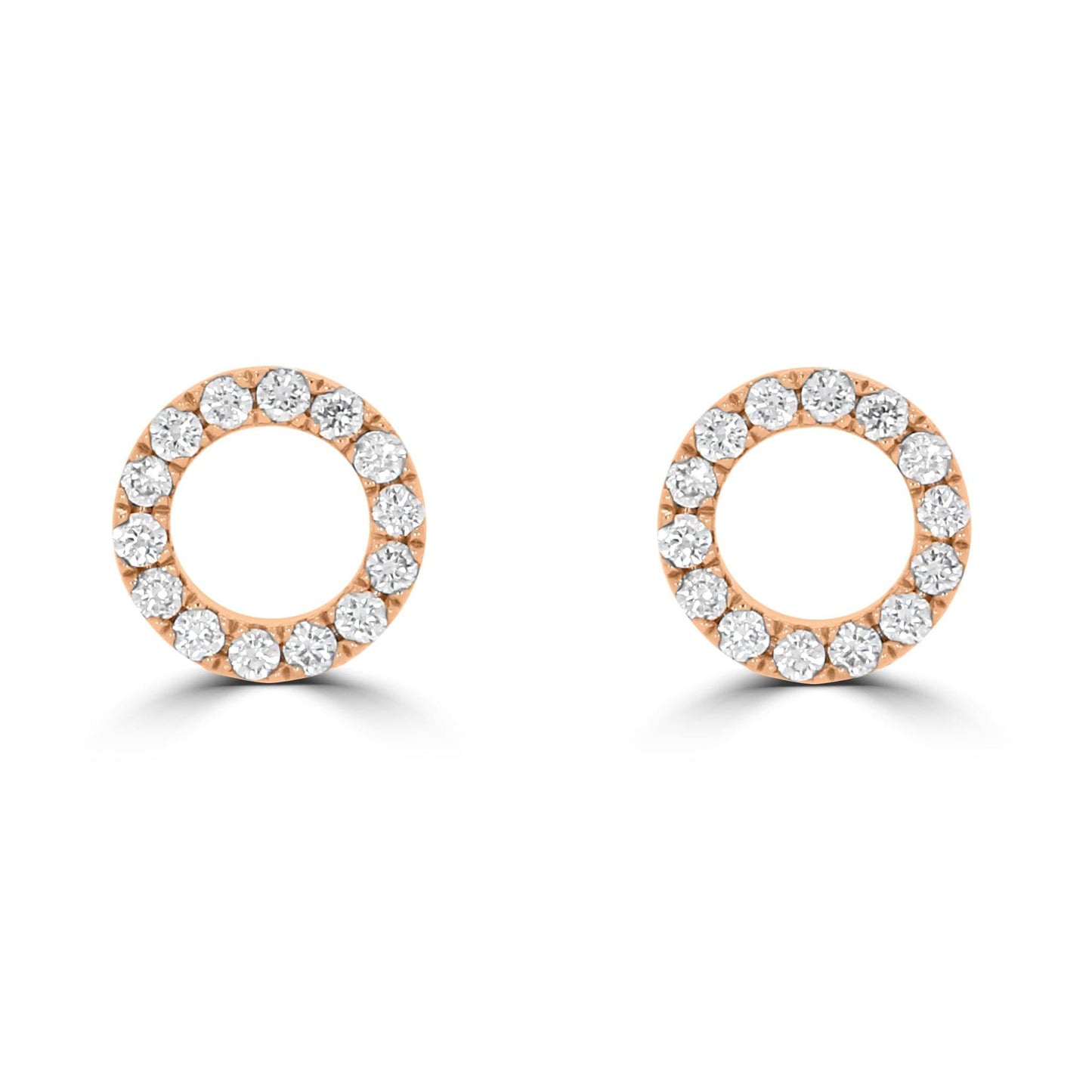 Circle of Life Stud Earrings | Rose Gold 7mm - Rosendorff Diamond Jewellers