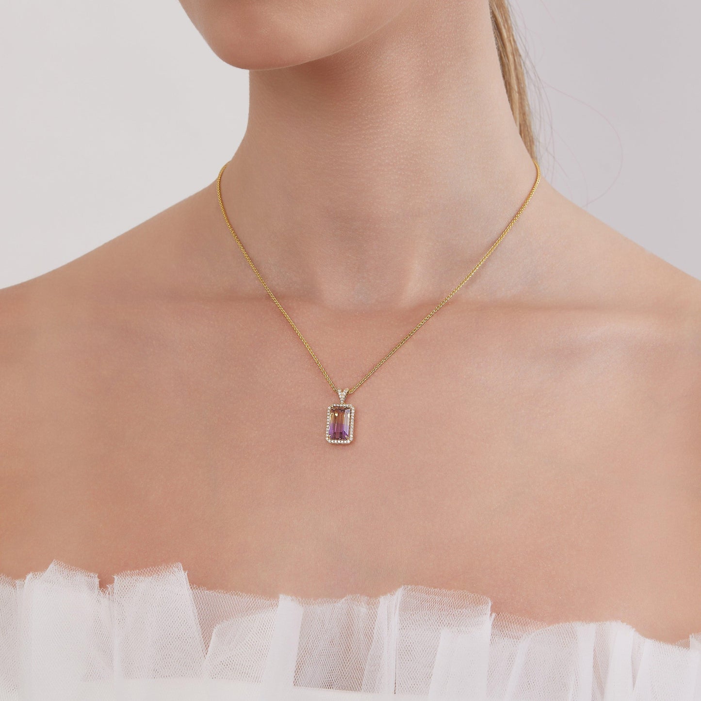 Ametrine and Diamond Pendant - Rosendorff Diamond Jewellers