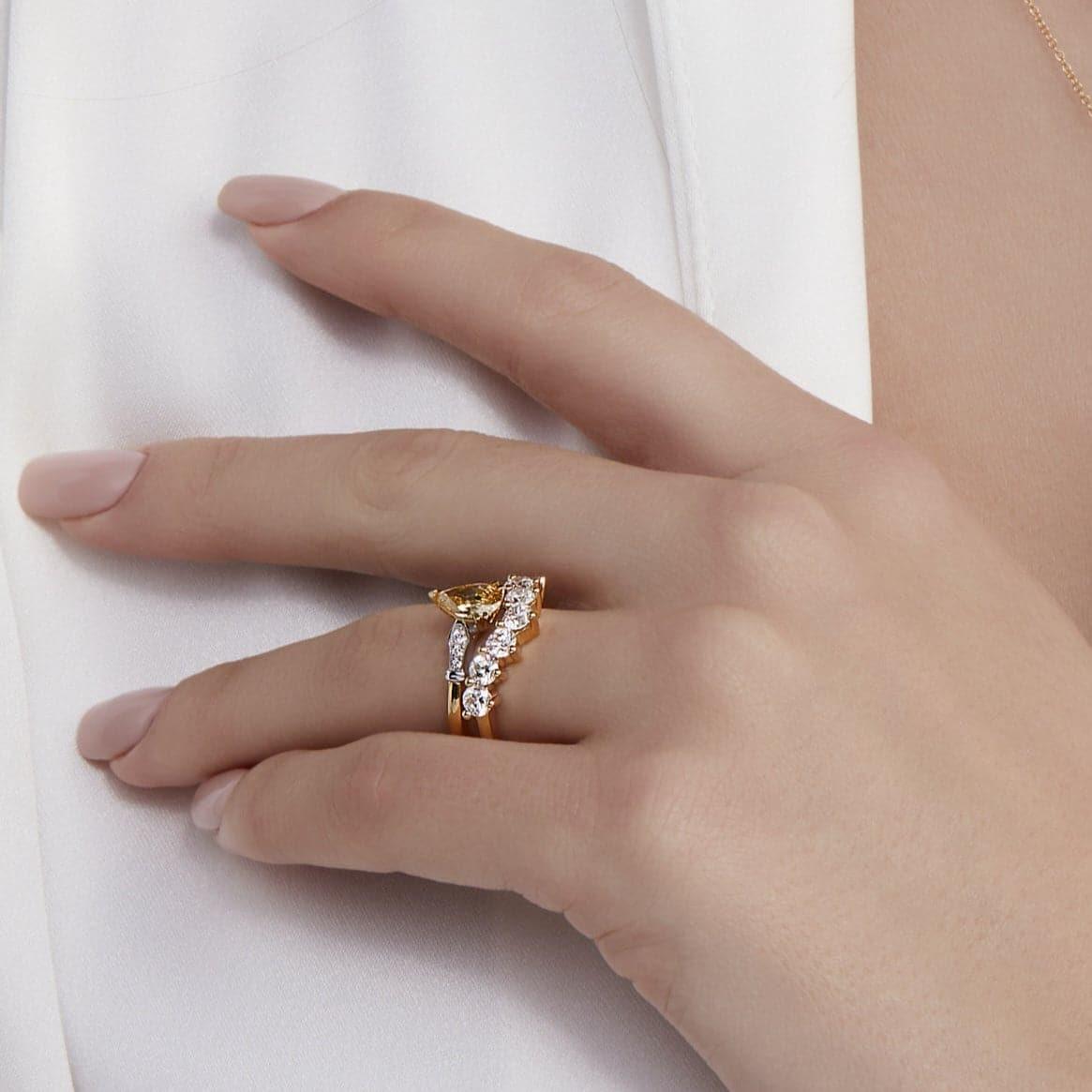 Crown Curved Diamond Band - Rosendorff Diamond Jewellers