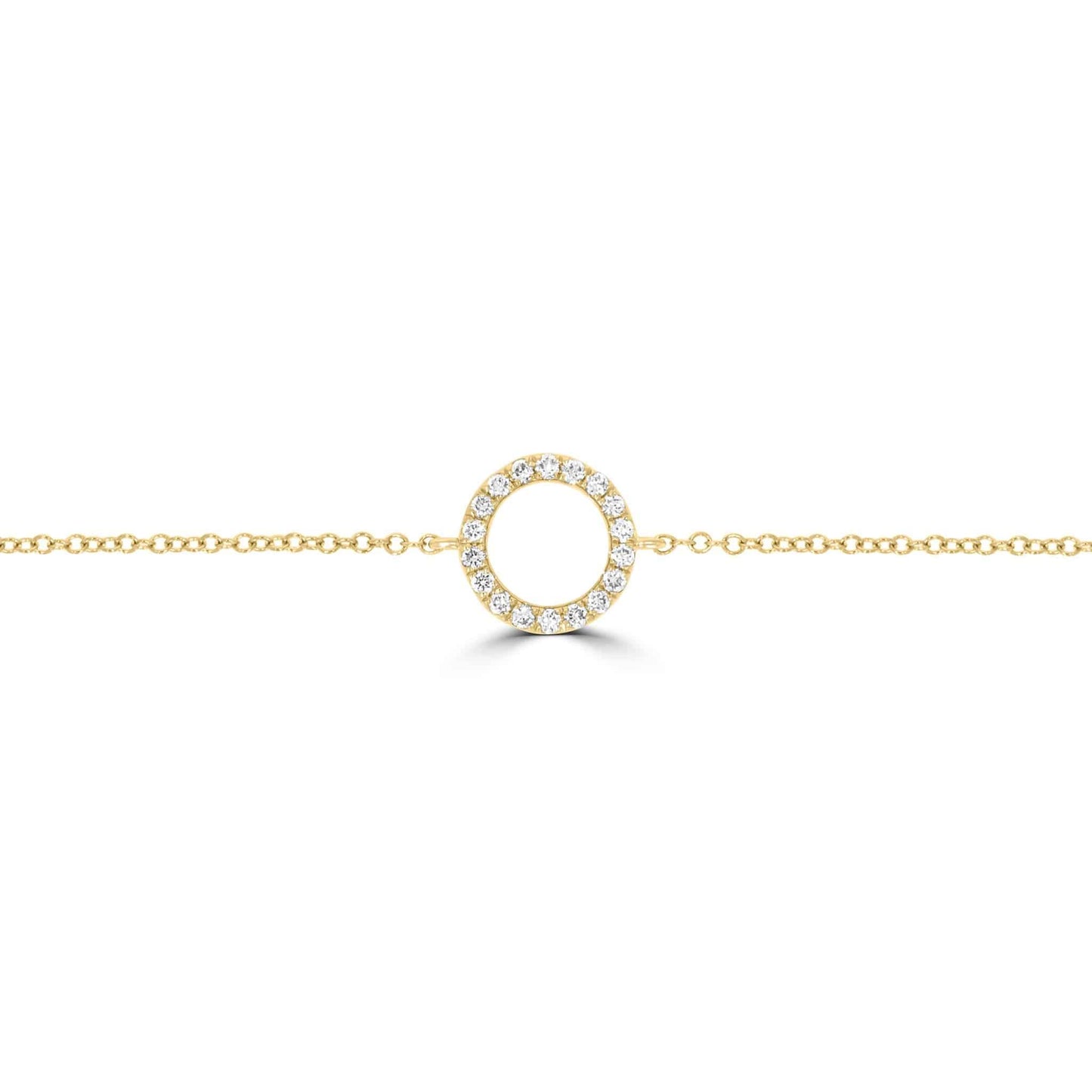 Yellow Gold Large Circle of Life Bracelet - Rosendorff Diamond Jewellers