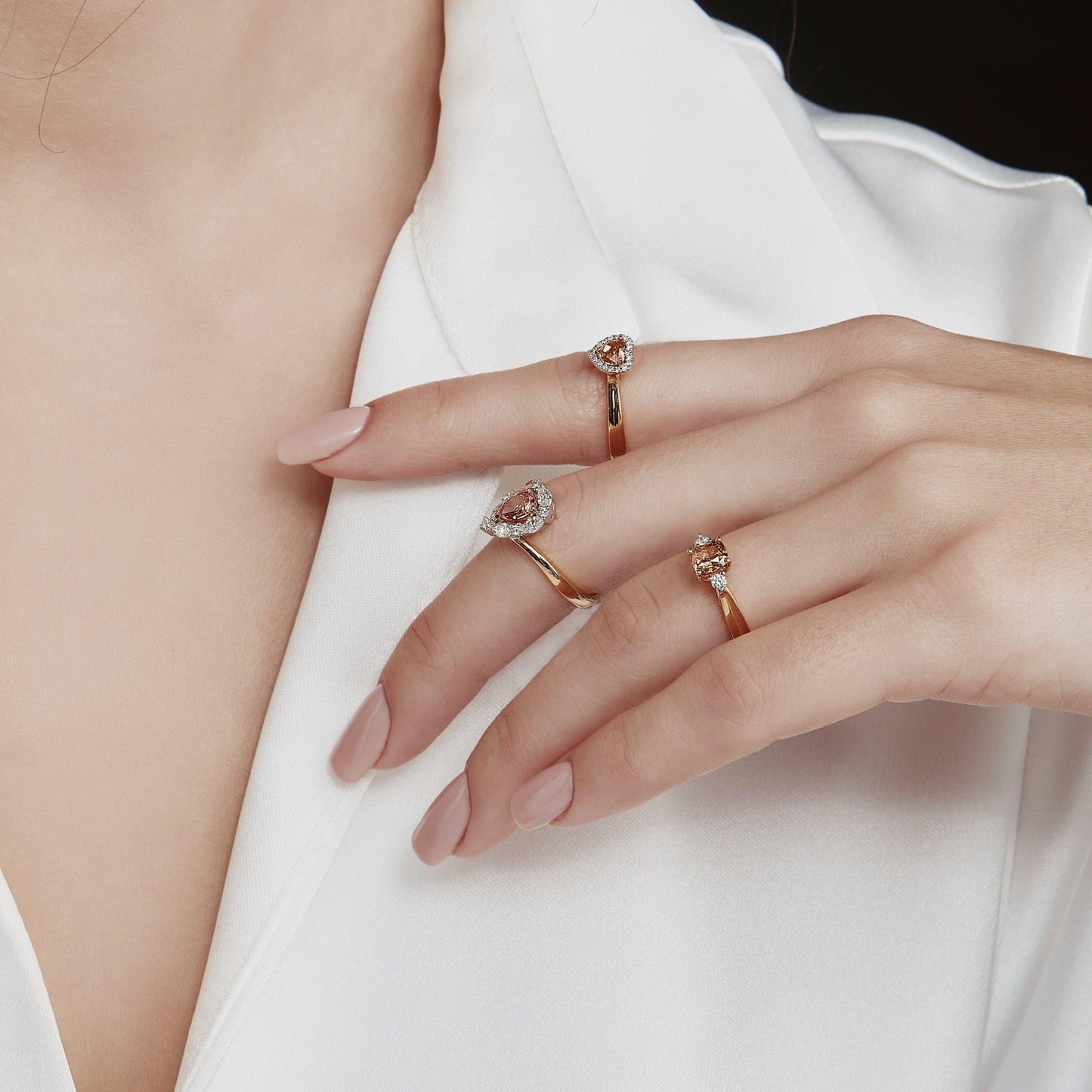 Fancy Vivid Heart Orange-Yellow Diamond Ring - Rosendorff Diamond Jewellers