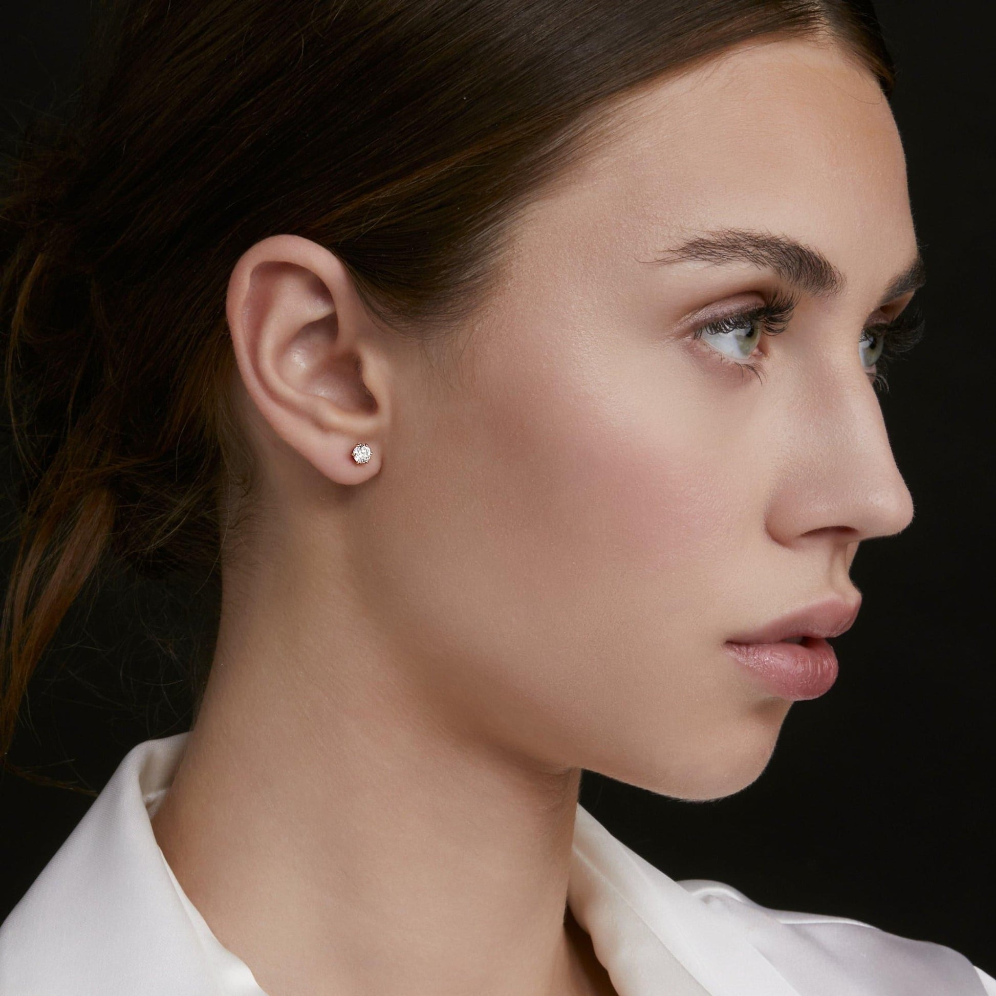 Timeless Diamond Studs 0.60tcw in White Gold (6 Claw) - Rosendorff Diamond Jewellers