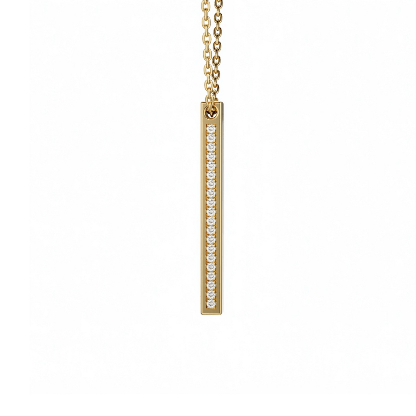 Drop Diamond Bar Pendants