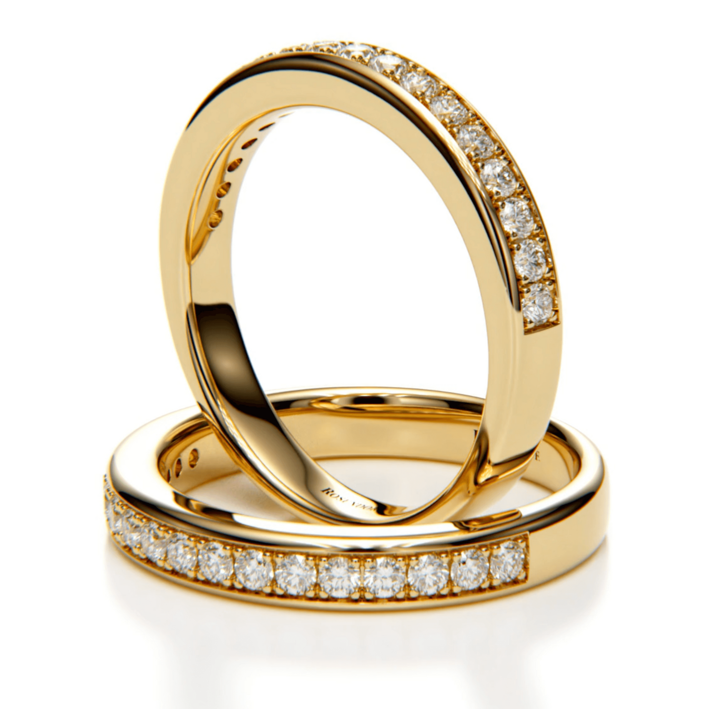 Core Pavé 17 Stone Diamond Bands