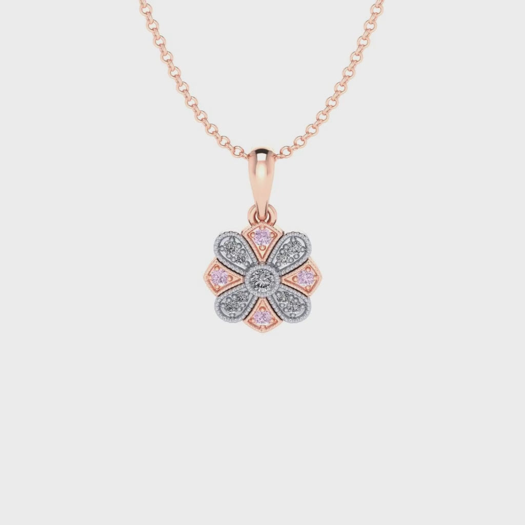 Eminence Pinks Vintage Pendant - Rosendorff Diamonds