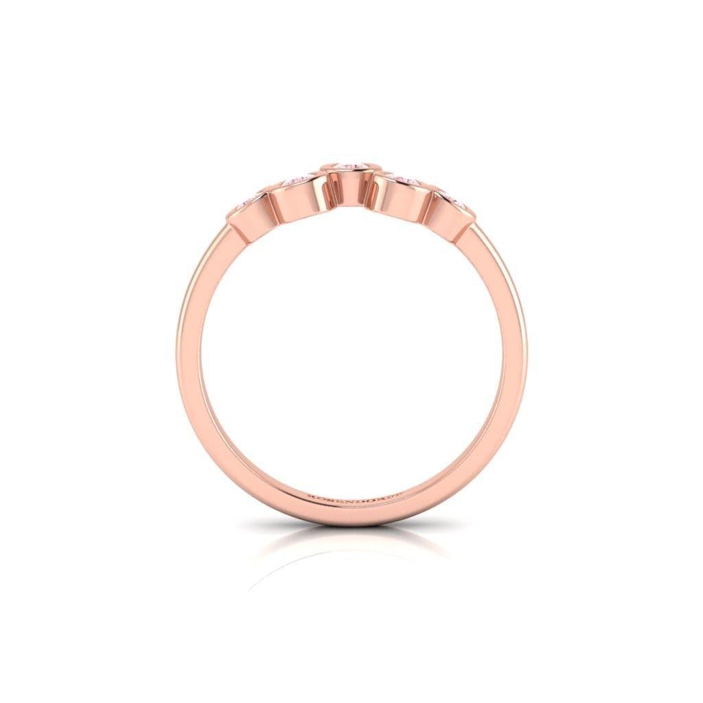 Eminence Pinks Five Stone Bezel Valued at $3999.00 - Rosendorff Diamond Jewellers