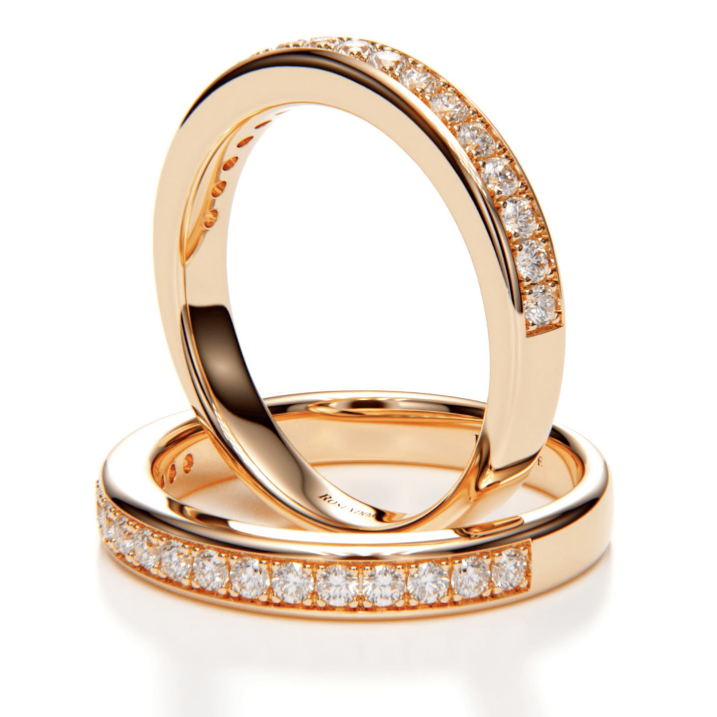 Core Pavé 17 Stone Diamond Bands