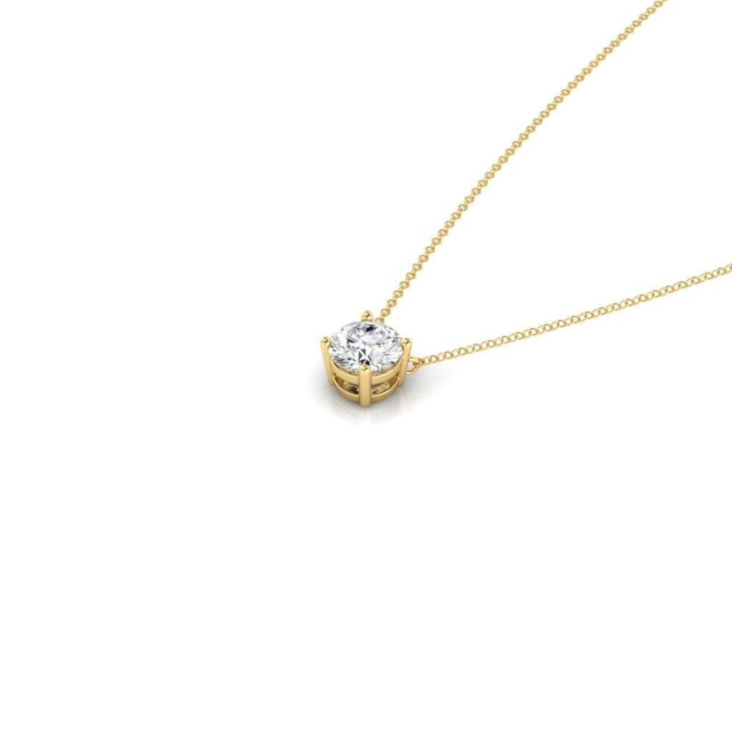 0.25ct Diamond 4 Claw Pendant