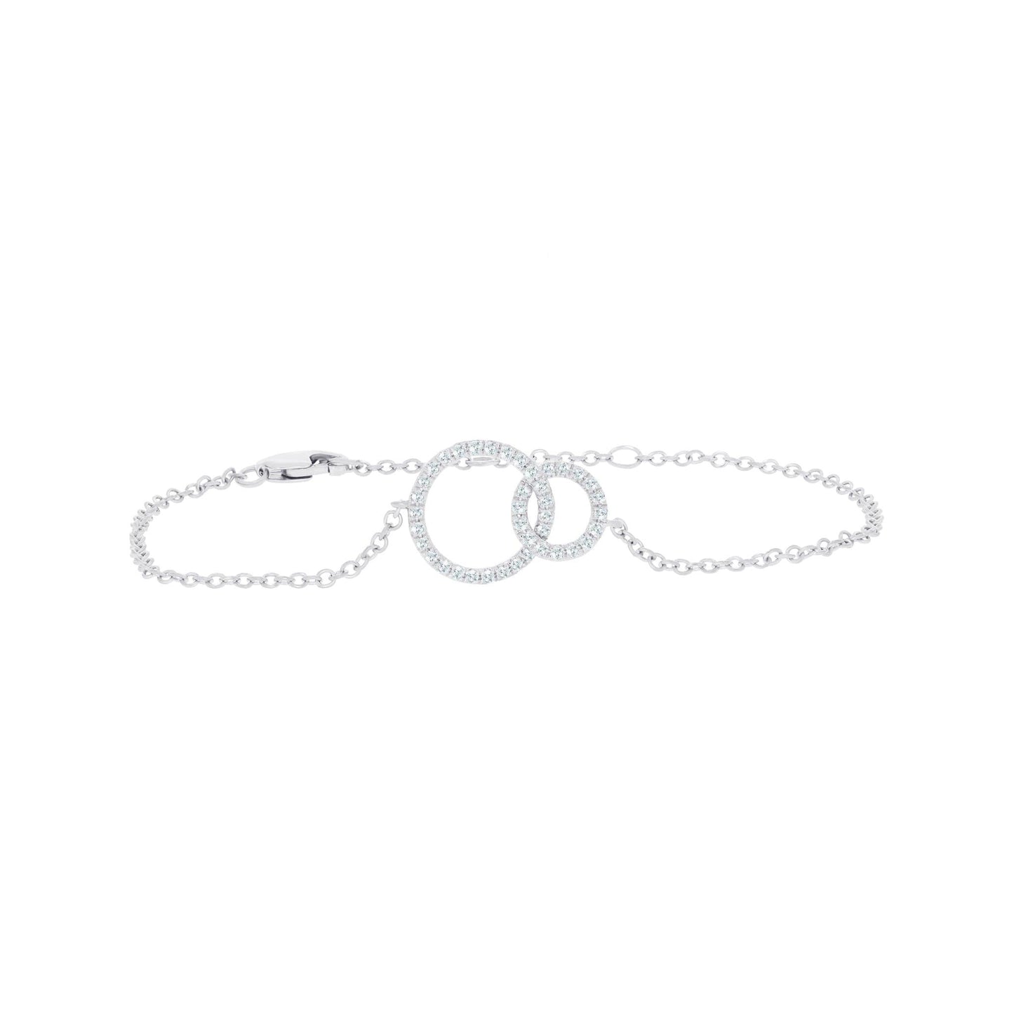 Circle of Life Links Bracelet in White Gold - Rosendorff Diamond Jewellers