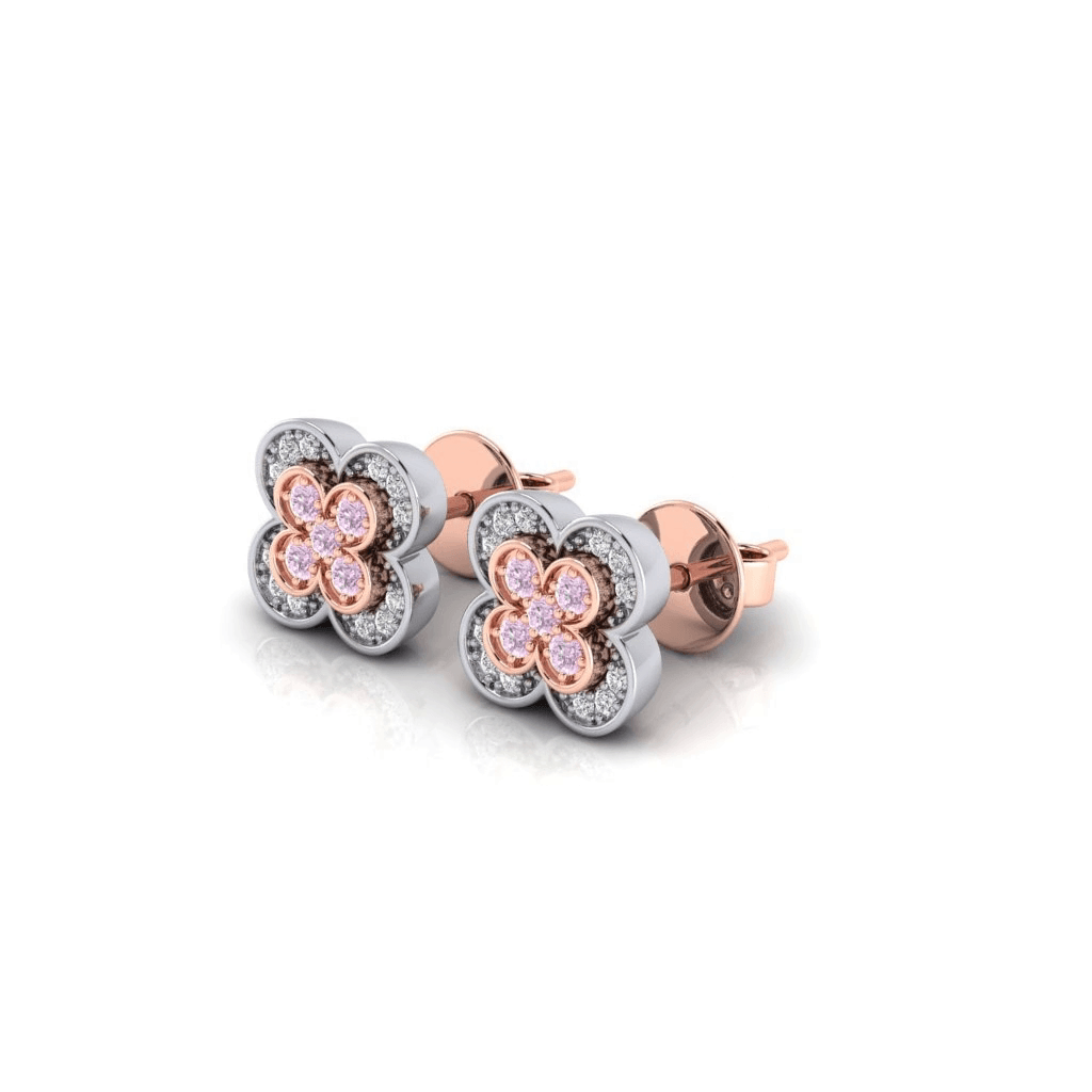 Eminence Pinks Clover Earring - Rosendorff Diamond Jewellers