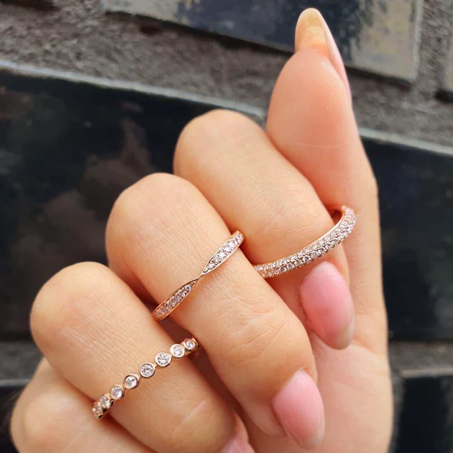 Eminence Pinks Bow Tie Ring - Rosendorff Diamond Jewellers