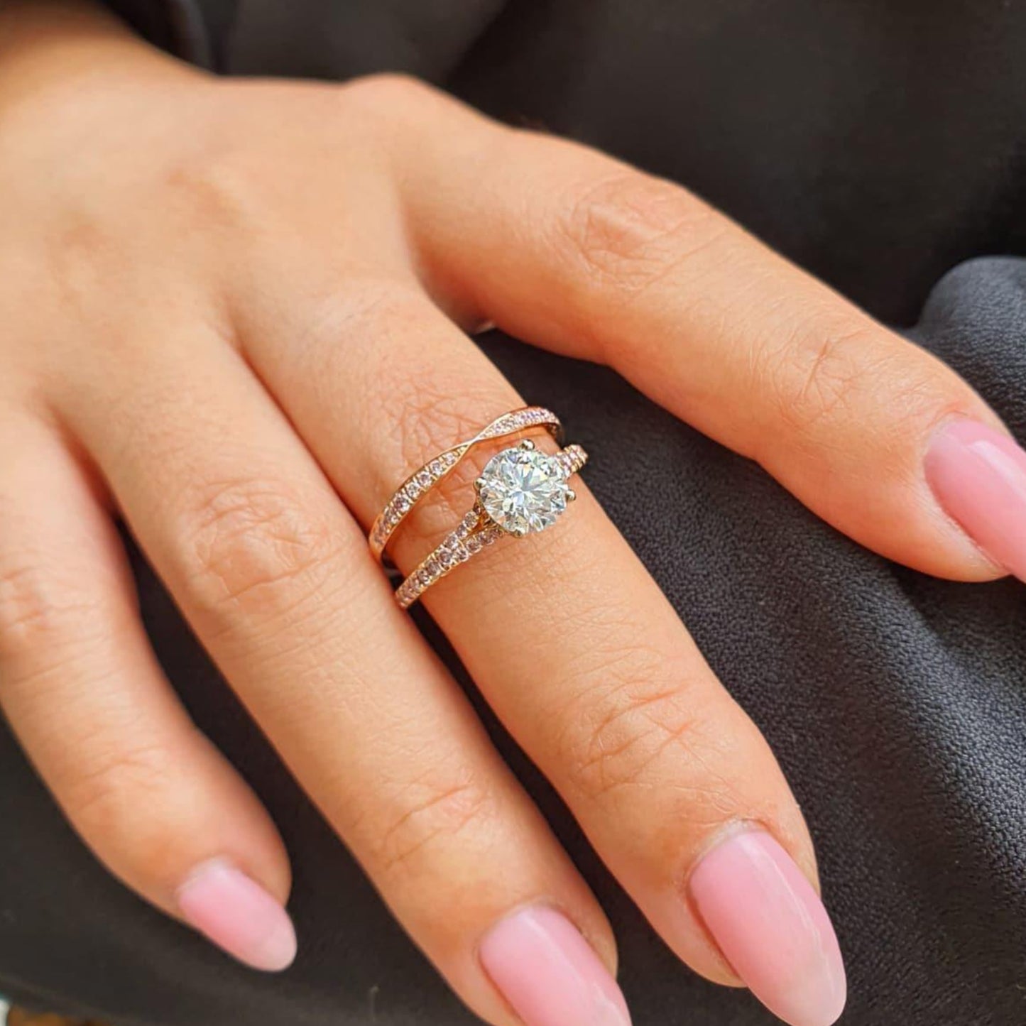 Eminence Pinks Bow Tie Ring - Rosendorff Diamond Jewellers