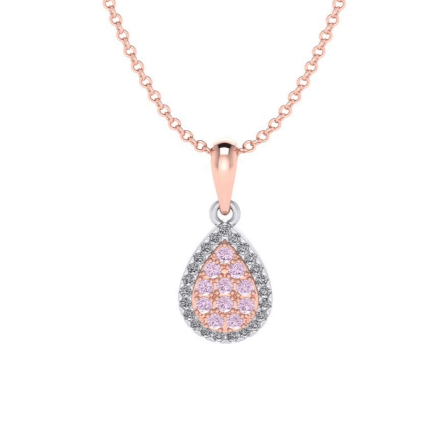 Eminence Pinks Diamond Pear Pendant - Rosendorff Diamond Jewellers