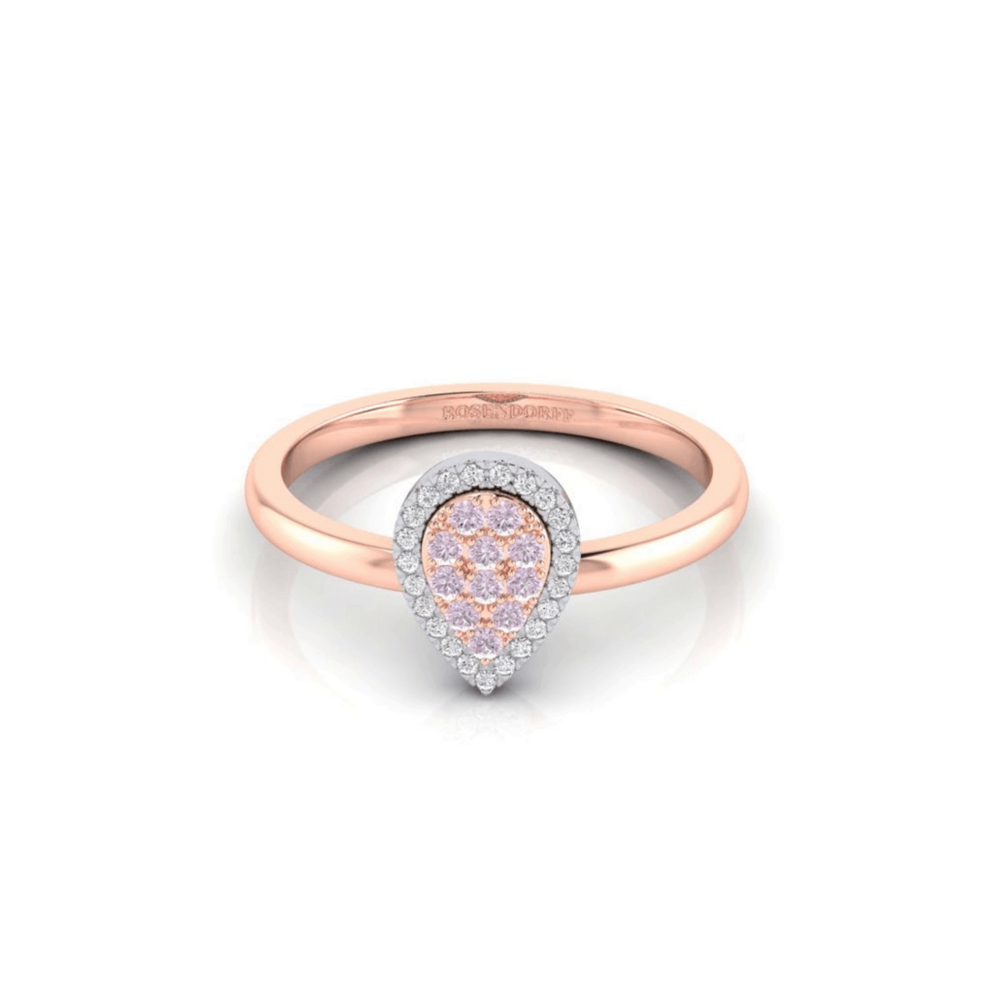 Eminence Pinks Diamond Pear Ring - Rosendorff Diamond Jewellers