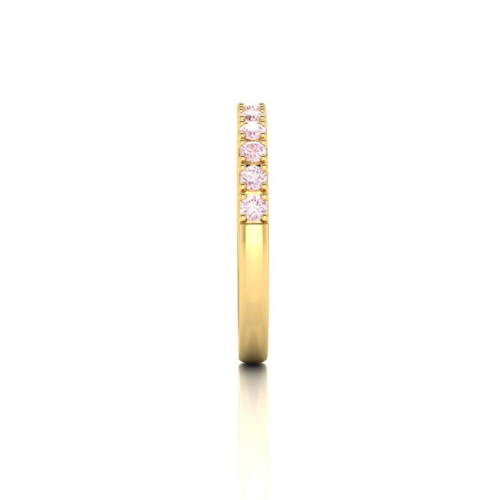 Eminence Pinks Diamond Band in Yellow Gold - Rosendorff Diamond Jewellers