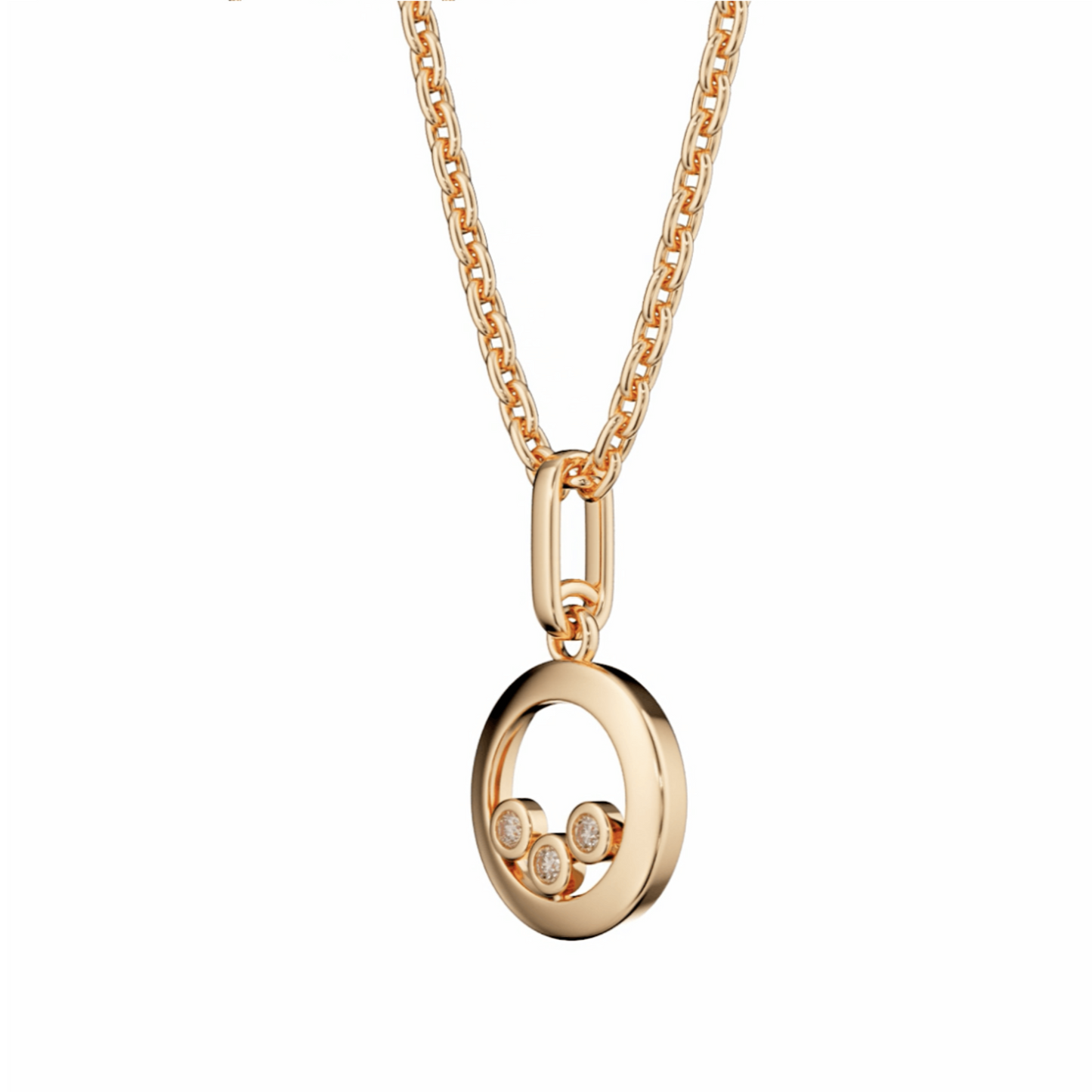 Circle of Life Pink Diamond Trio Pendant | 18ct Rose Gold