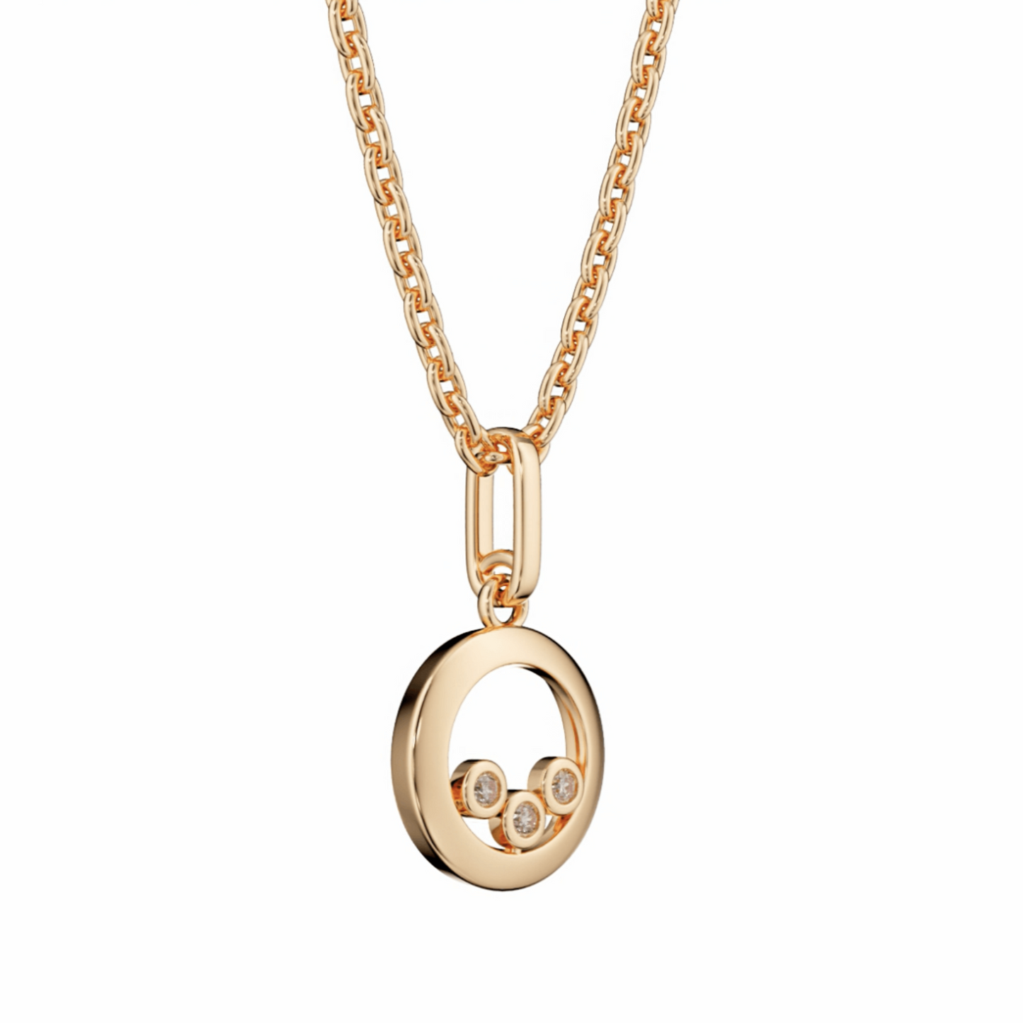 Circle of Life Pink Diamond Trio Pendant | 18ct Rose Gold