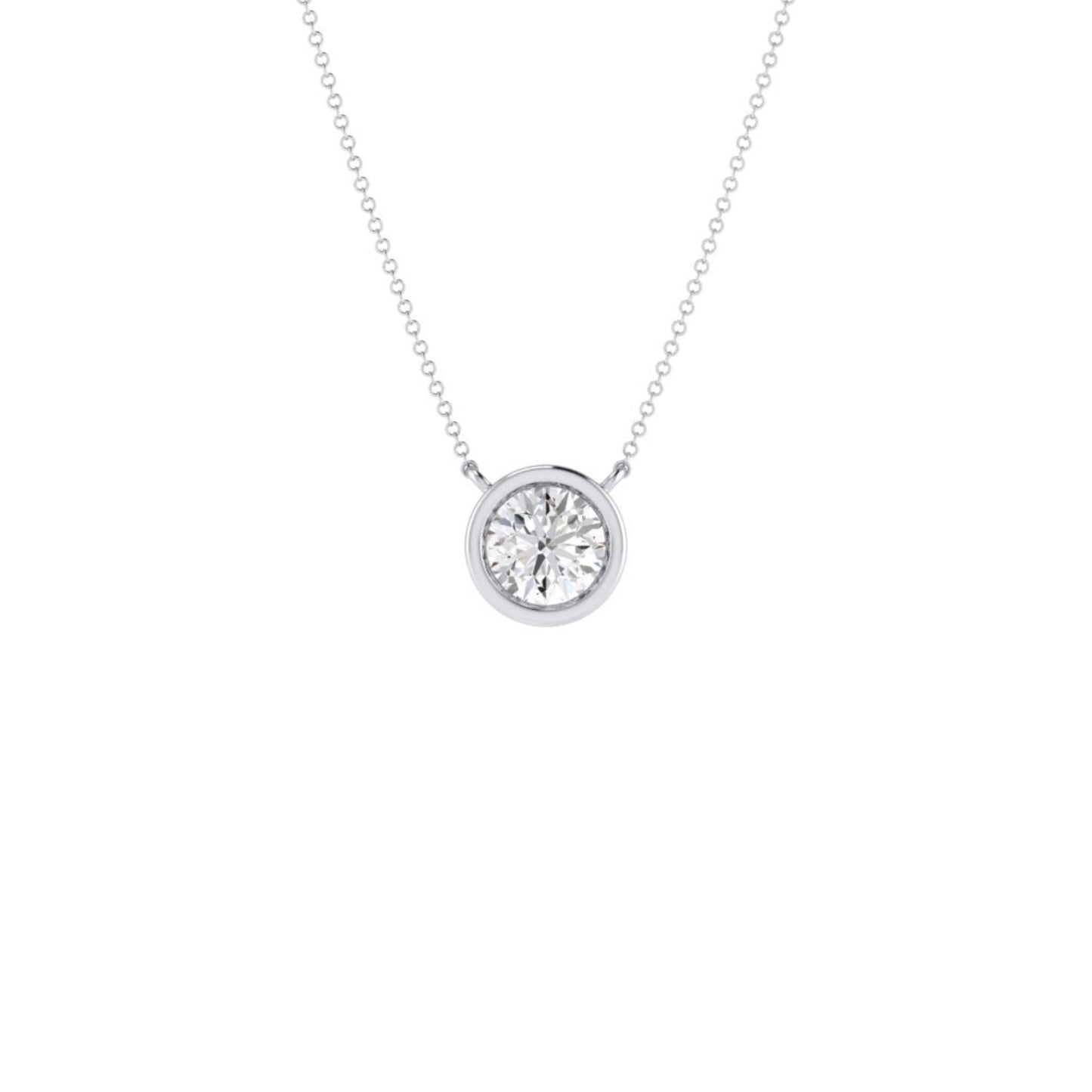 Bezel Set Diamond 0.30ct Pendant