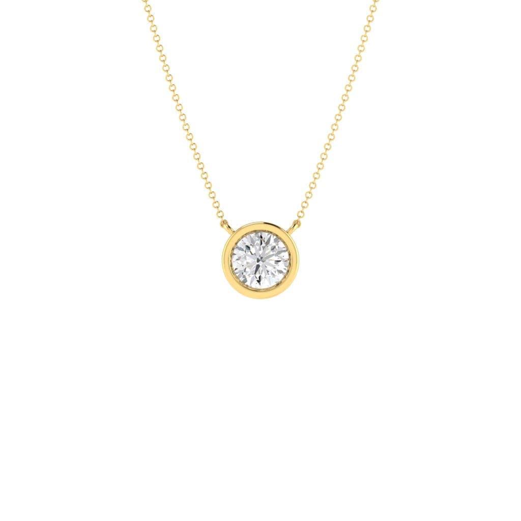 Bezel Set Diamond 0.25ct Pendant