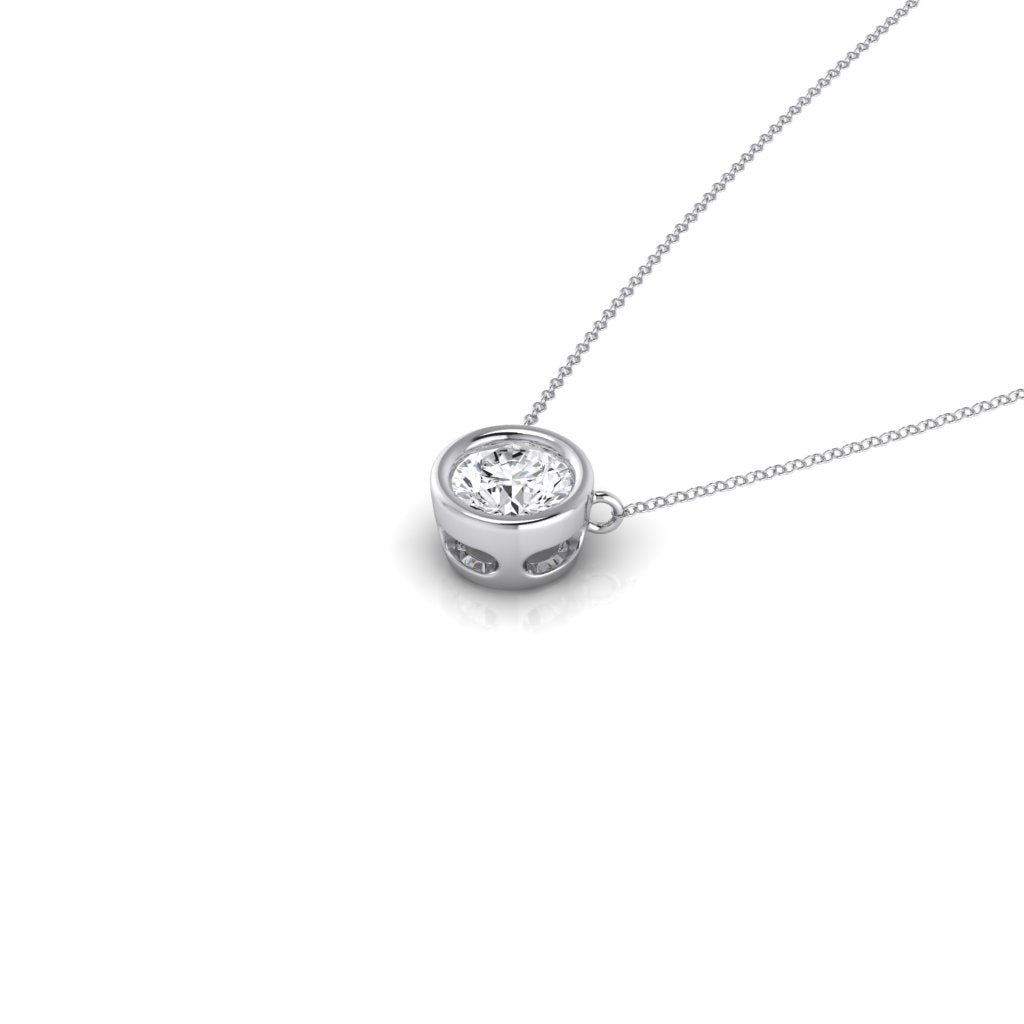 Bezel Set Diamond 0.25ct Pendant