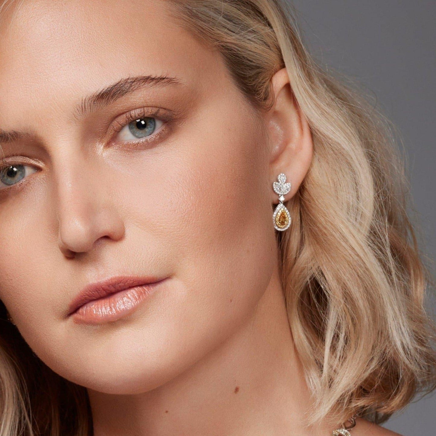 Natural Fancy Deep Yellow-Orange Earrings - Rosendorff Diamond Jewellers