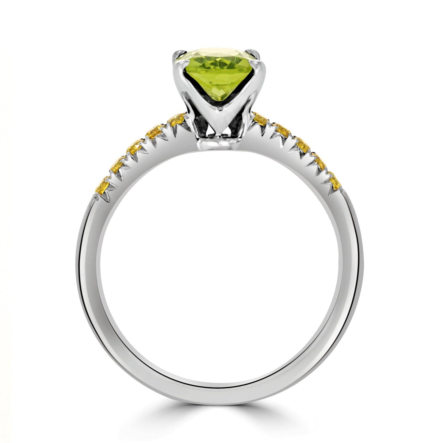 Peridot & Yellow Diamond Ring - Rosendorff Diamond Jewellers