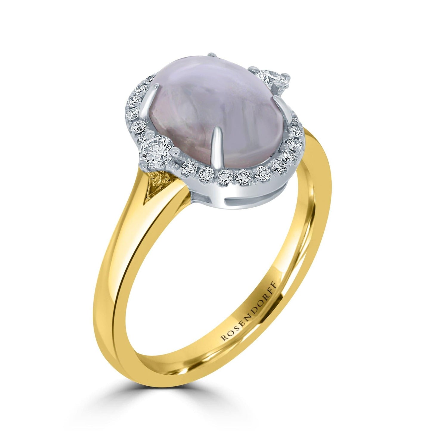 Star Sapphire and Diamond Halo Ring - Rosendorff Diamond Jewellers