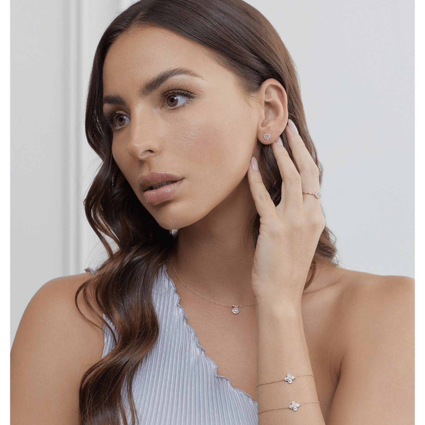 Eminence Pinks Diamond Halo Earrings - Rosendorff Diamond Jewellers