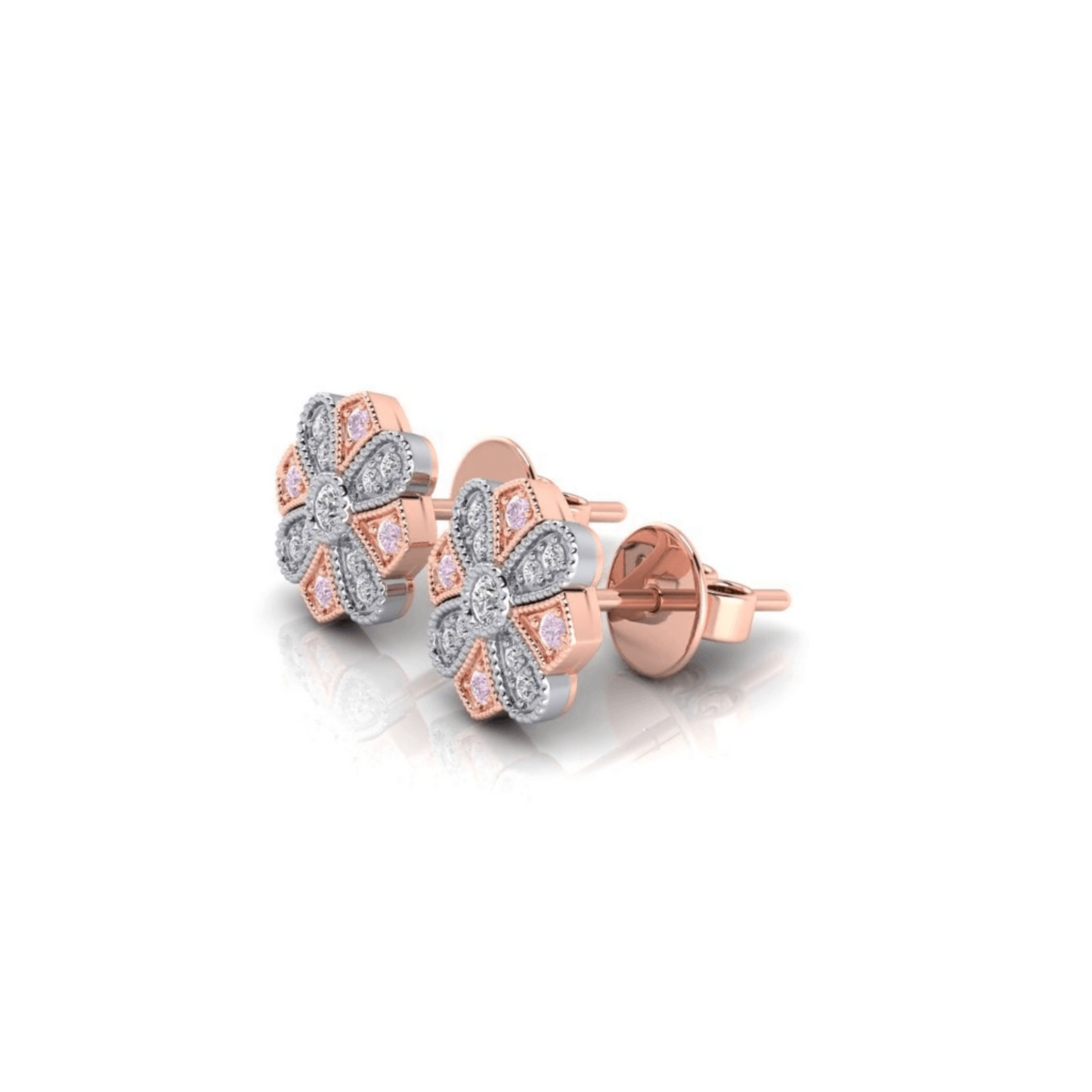 Eminence Pinks Vintage Earrings - Rosendorff Diamonds