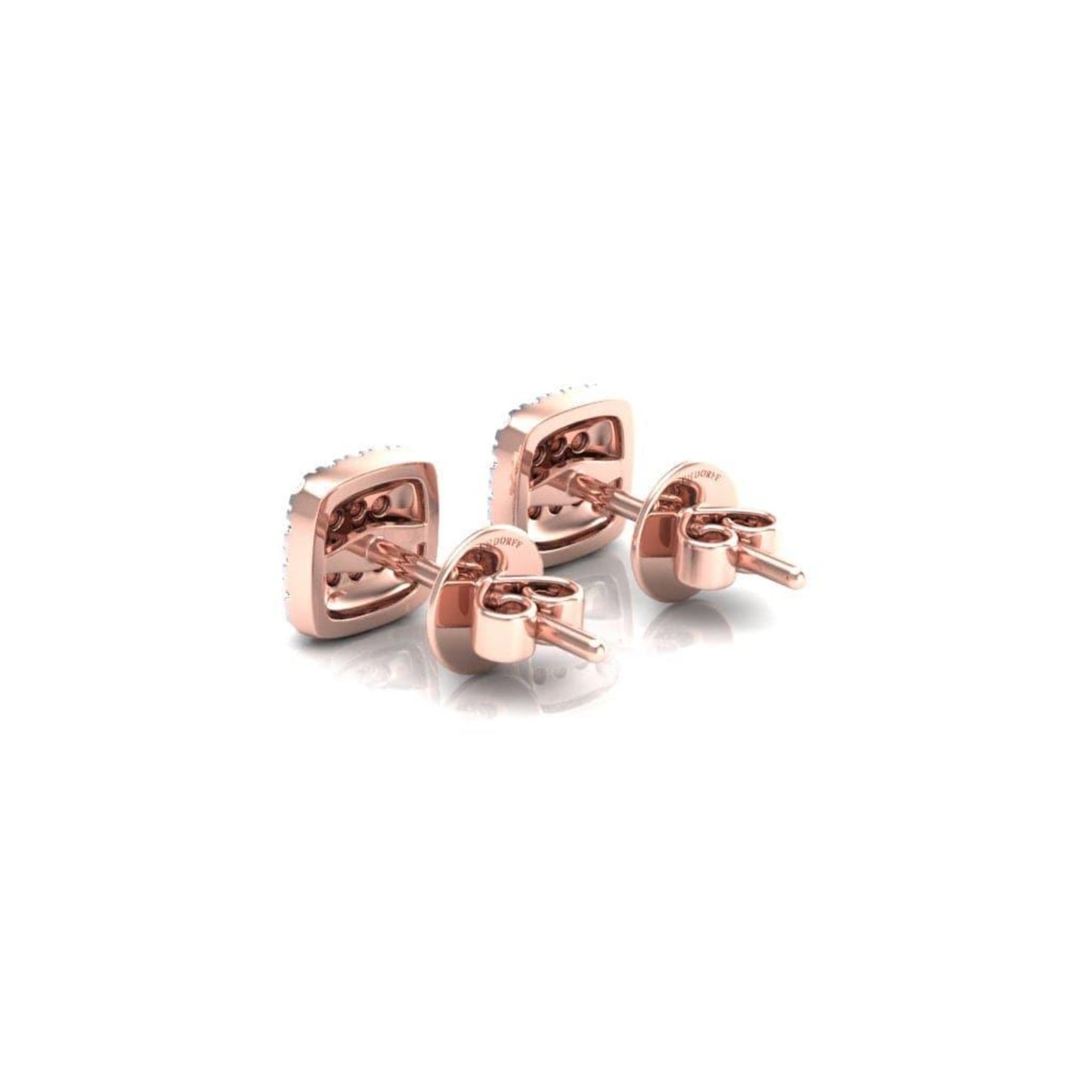 Eminence Pinks Square Earrings